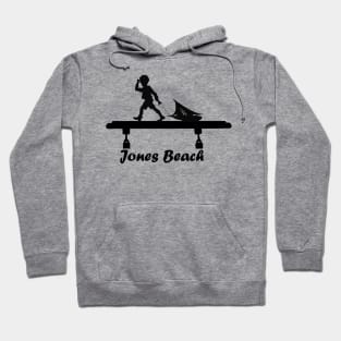 Jones Beach Art Deco Sign - Kid with a Sailboat Hoodie